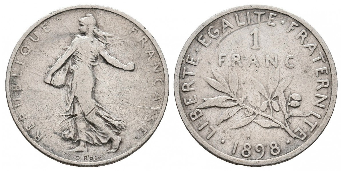 Francia. 1 franc. 1898