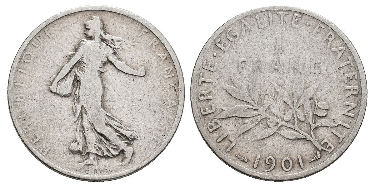 Francia. 1 franc. 1901