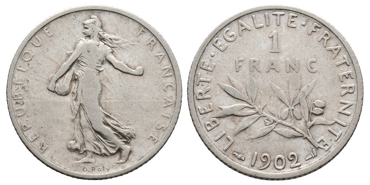 Francia. 1 franc. 1902