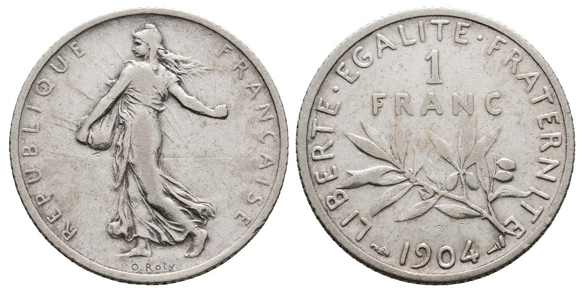 Francia. 1 franc. 1904