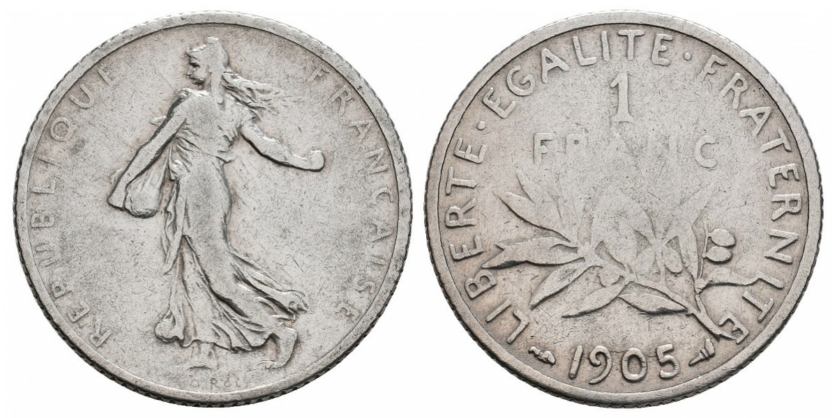 Francia. 1 franc. 1905