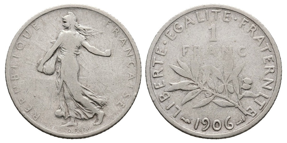 Francia. 1 franc. 1906
