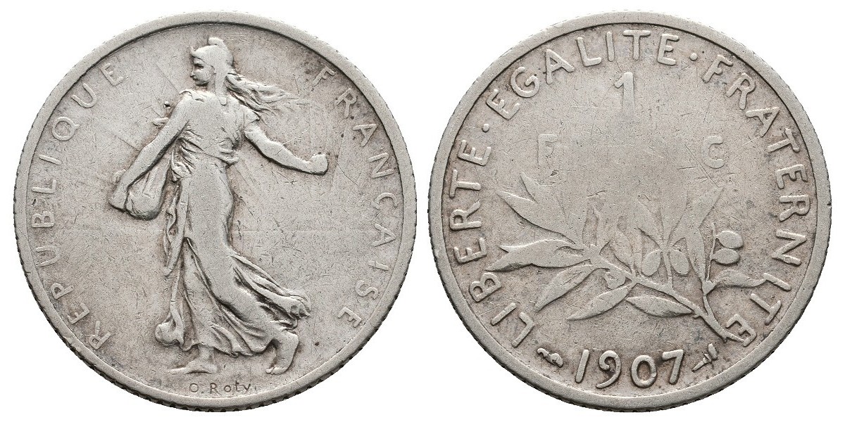 Francia. 1 franc. 1907