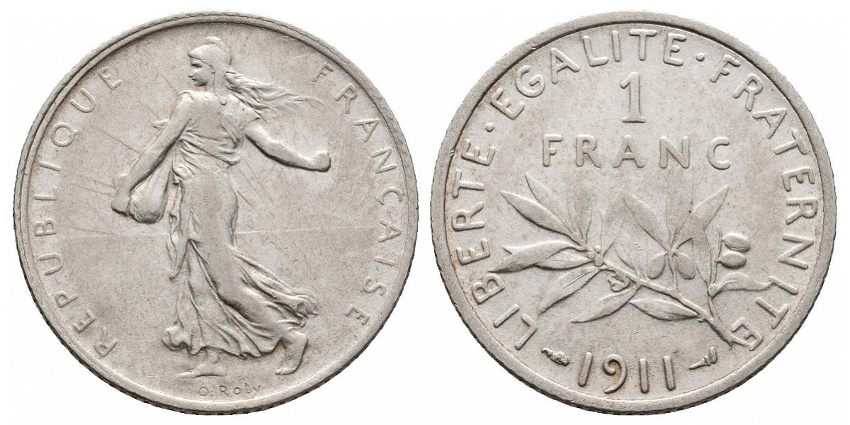 Francia. 1 franc. 1911
