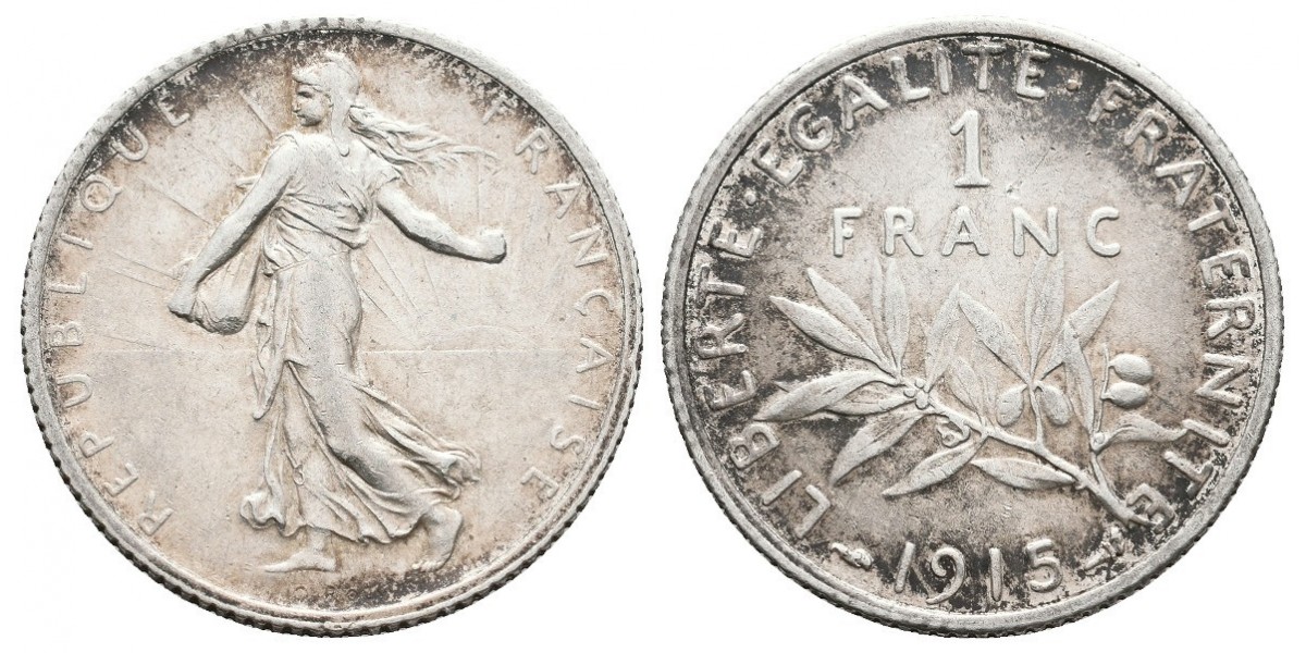 Francia. 1 franc. 1915