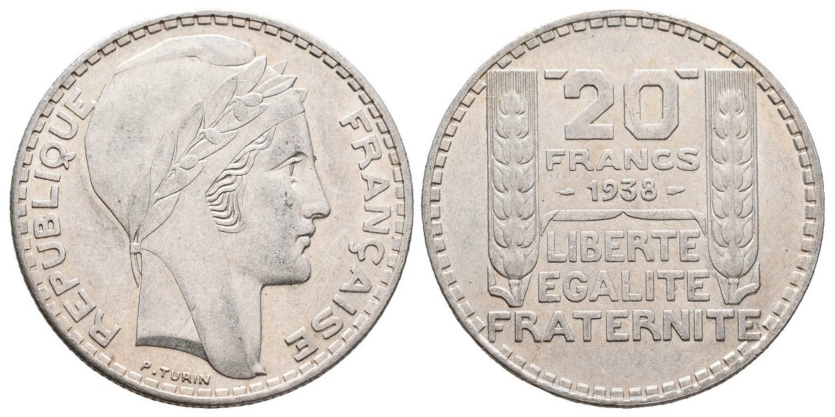 Francia. 20 francs. 1938