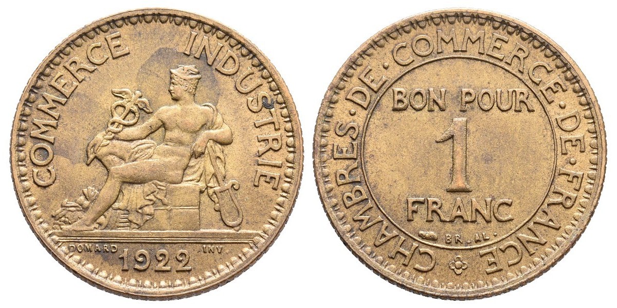 Francia. 1 franc. 1922