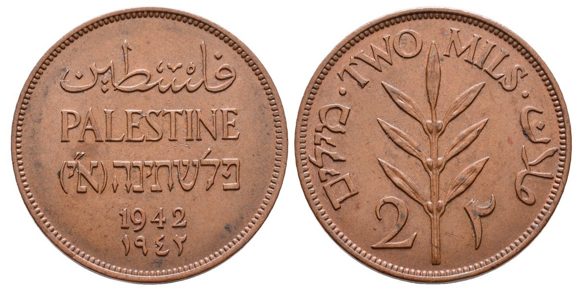 Palestina. 2 mils. 1942
