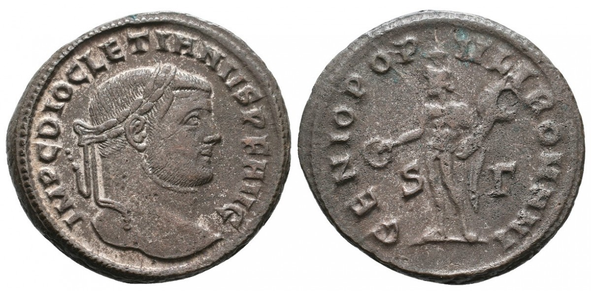 Diocleciano. Follis. 284-305 d.C.. Siscia