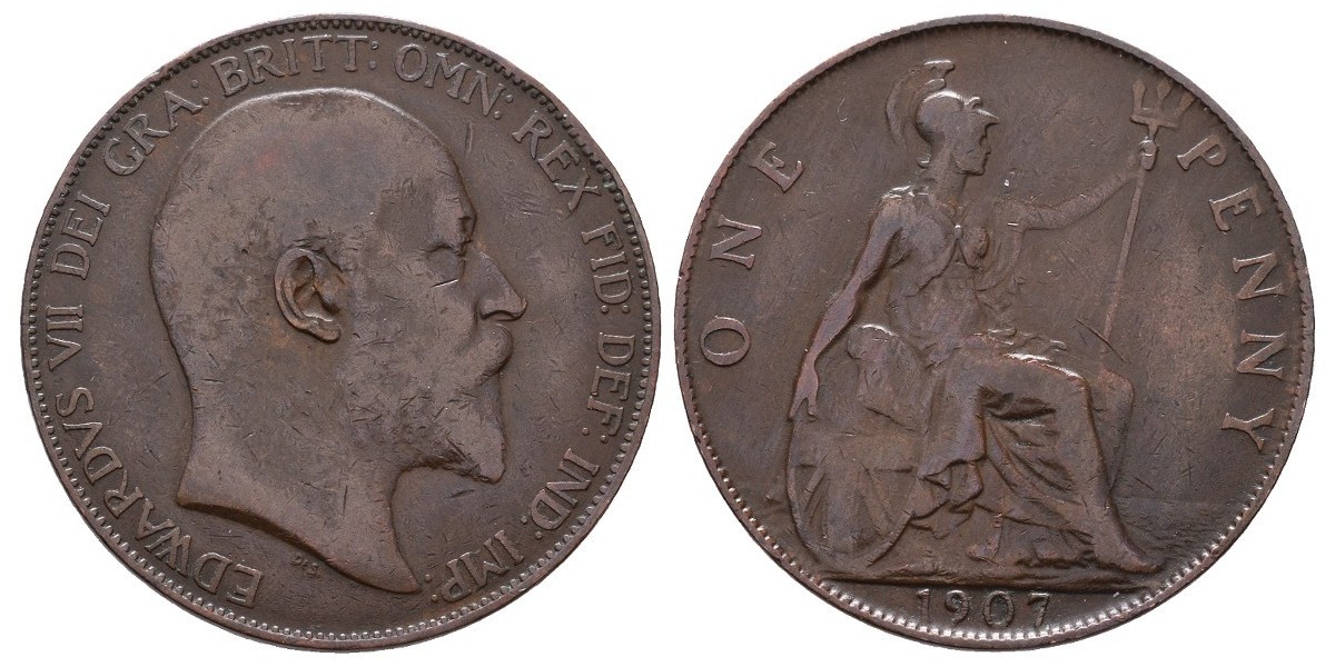 Gran Bretaña. 1 penny. 1907