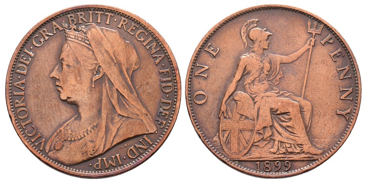 Gran Bretaña. 1 penny. 1899