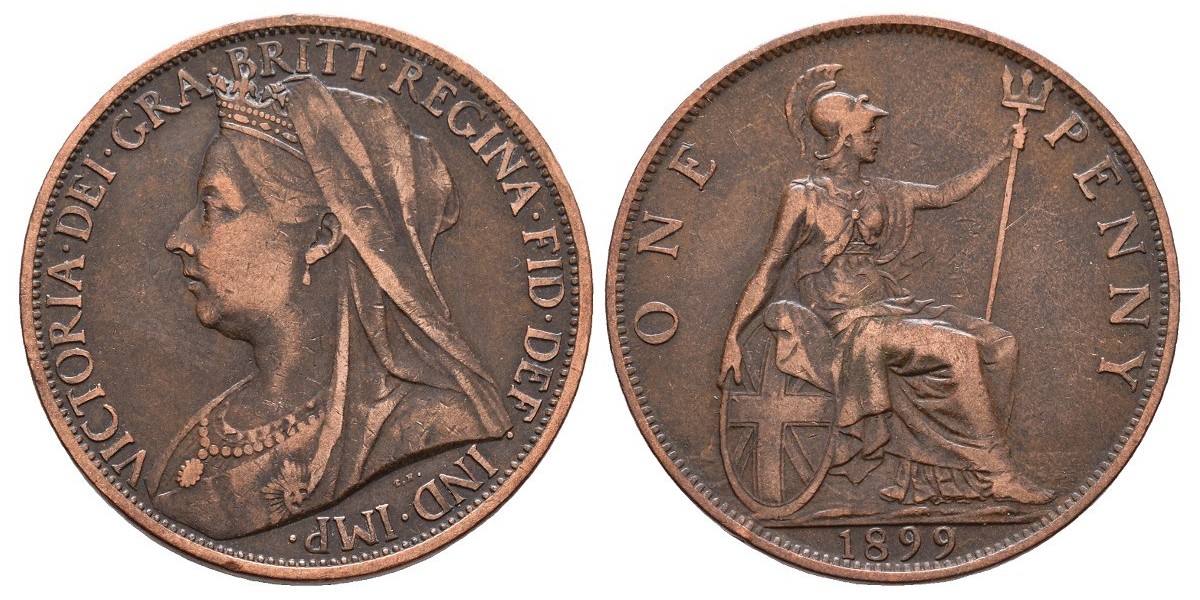 Gran Bretaña. 1 penny. 1899