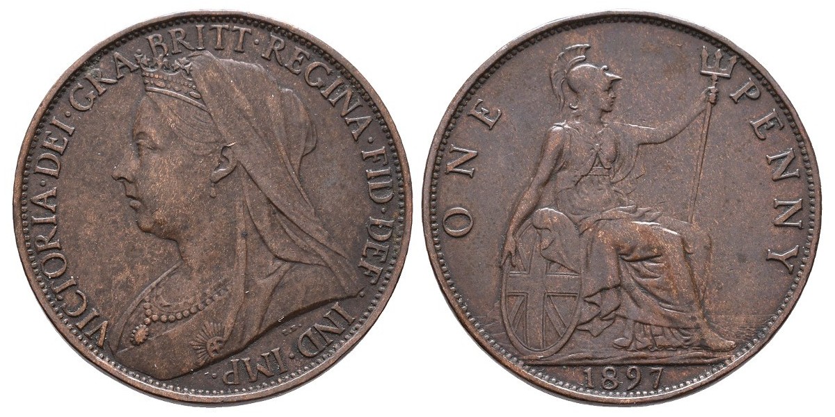 Gran Bretaña. 1 penny. 1897