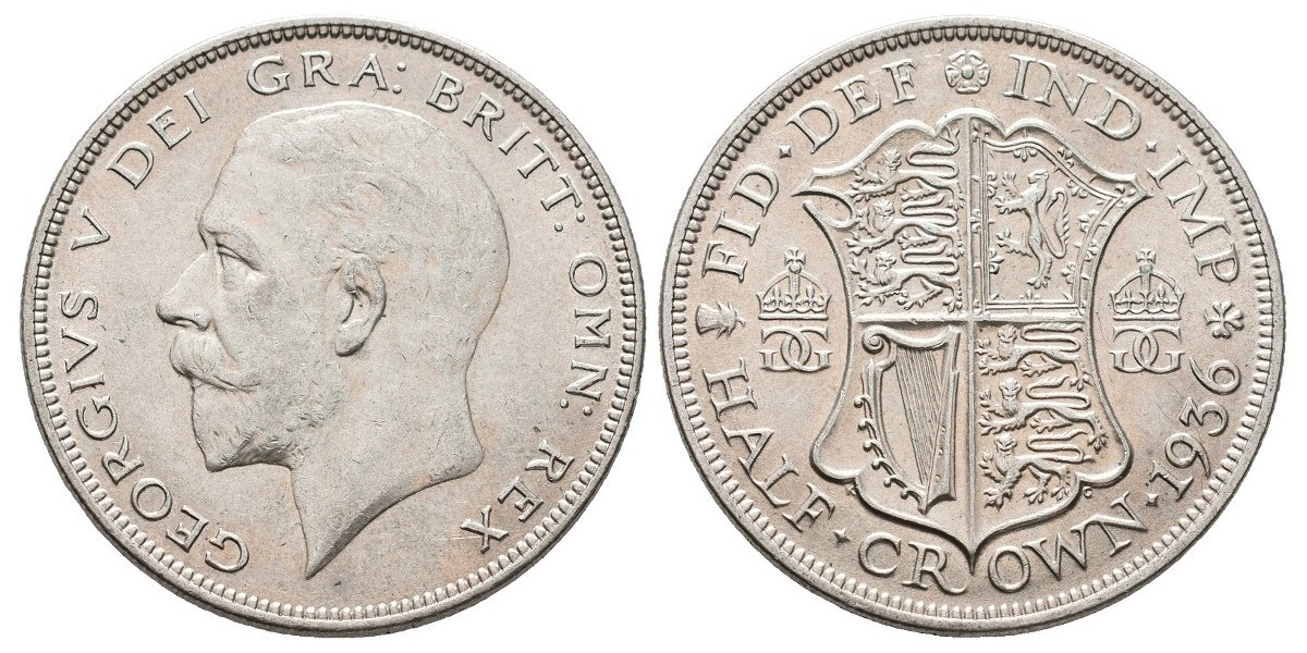 Gran Bretaña. 1/2 crown. 1936