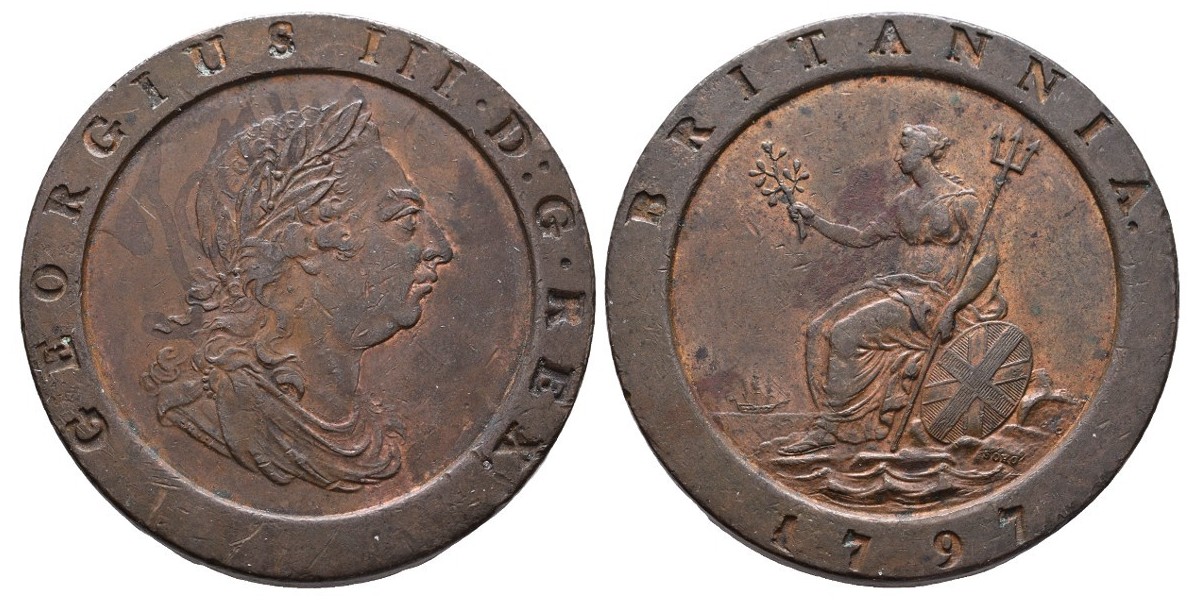 Gran Bretaña. 2 pence. 1797