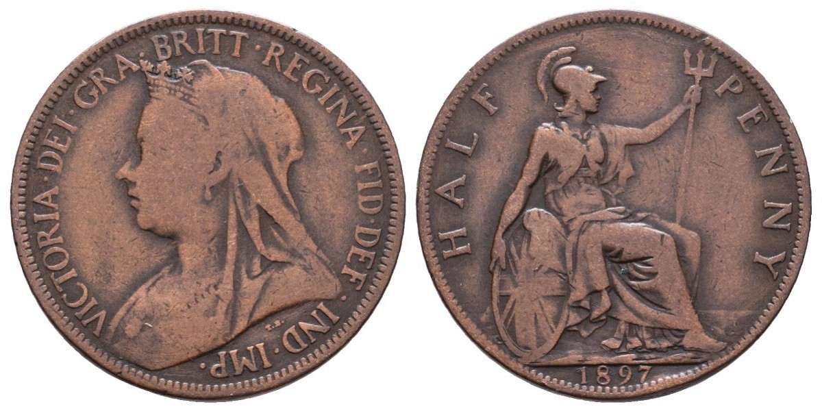Gran Bretaña. 1/2 penny. 1897
