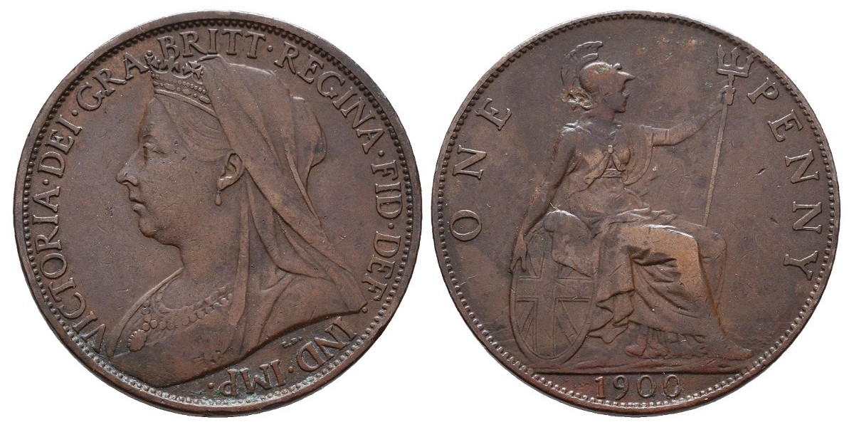 Gran Bretaña. 1 penny. 1900