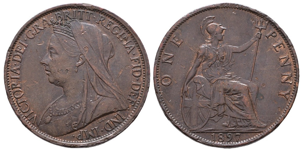 Gran Bretaña. 1 penny. 1897