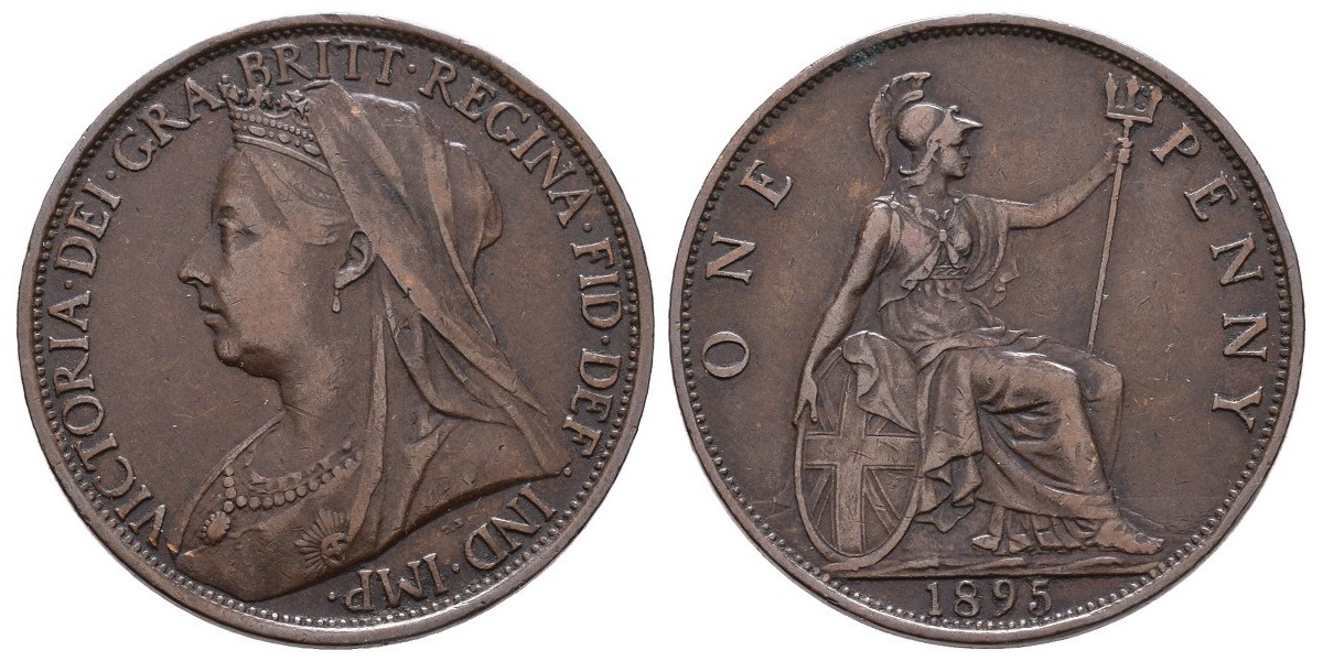 Gran Bretaña. 1 penny. 1895