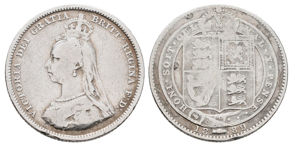 Gran Bretaña. 1 shilling. 1889