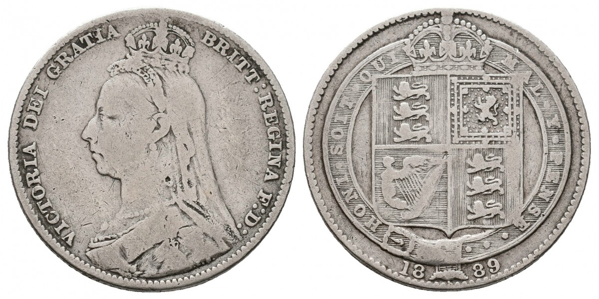 Gran Bretaña. 1 shilling. 1889