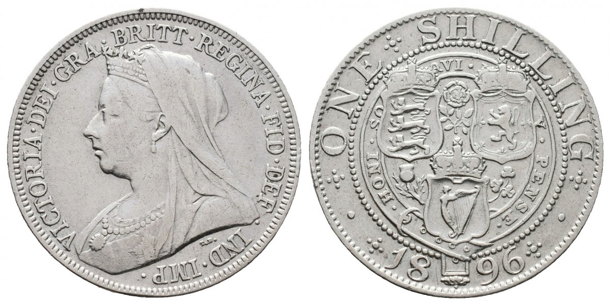 Gran Bretaña. 1 shilling. 1896