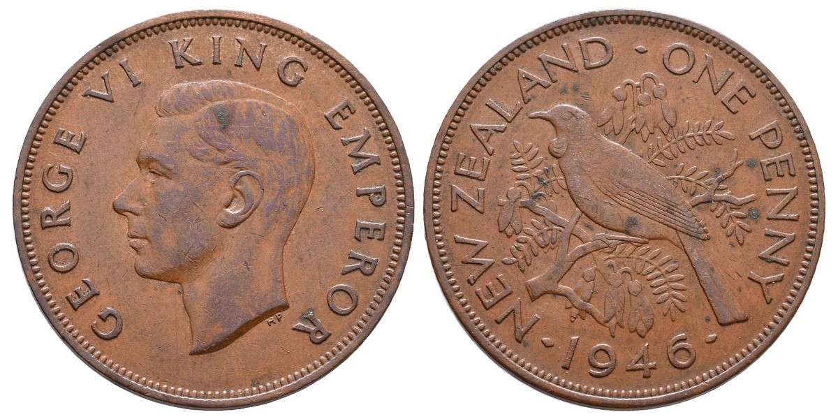Nueva Zelanda. 1 penny. 1946