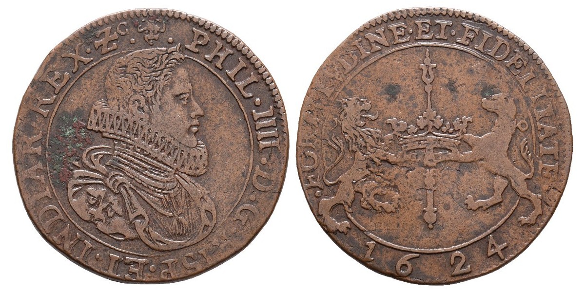 Felipe IV. Jetón. 1624. Bruselas