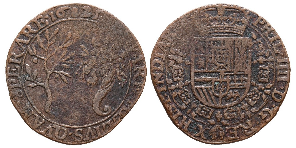 Felipe IV. Jetón. 1625. Amberes