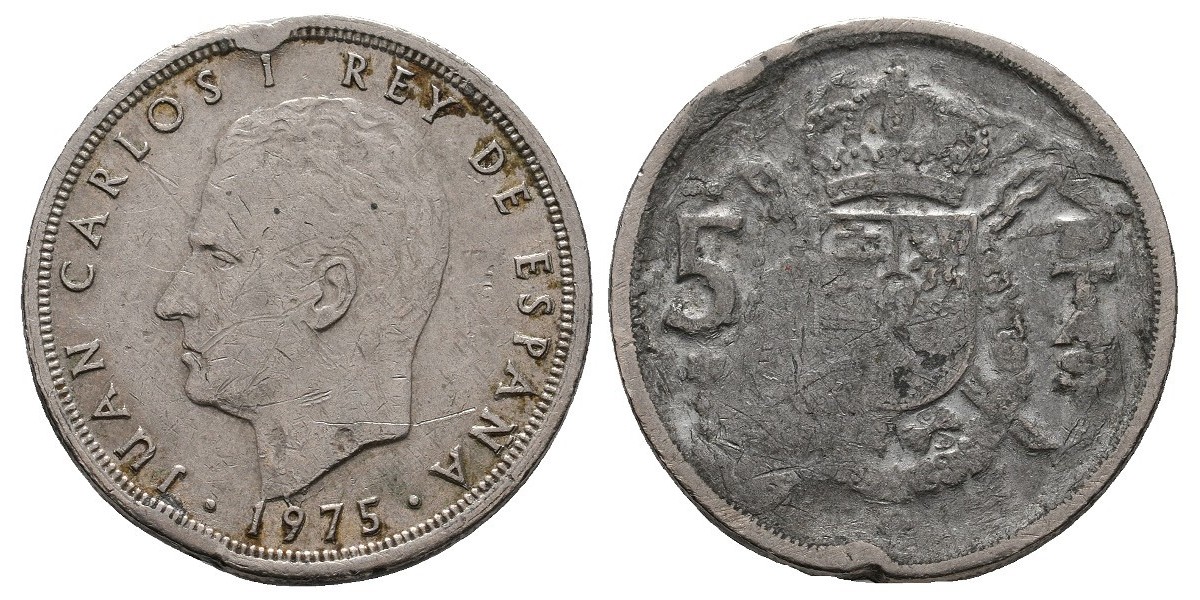 Juan Carlos I. 5 pesetas. 1975