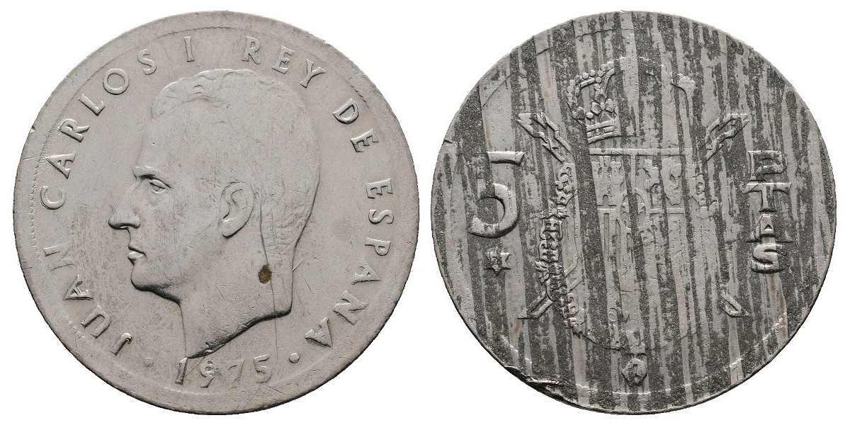 Juan Carlos I. 5 pesetas. 1975