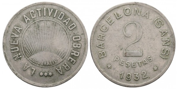 La Nueva Actividad Obrera. 2 pesetas. 1932
