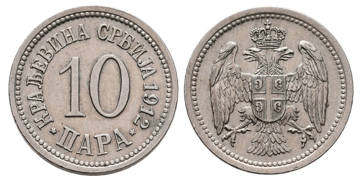 Serbia. 10 para. 1912