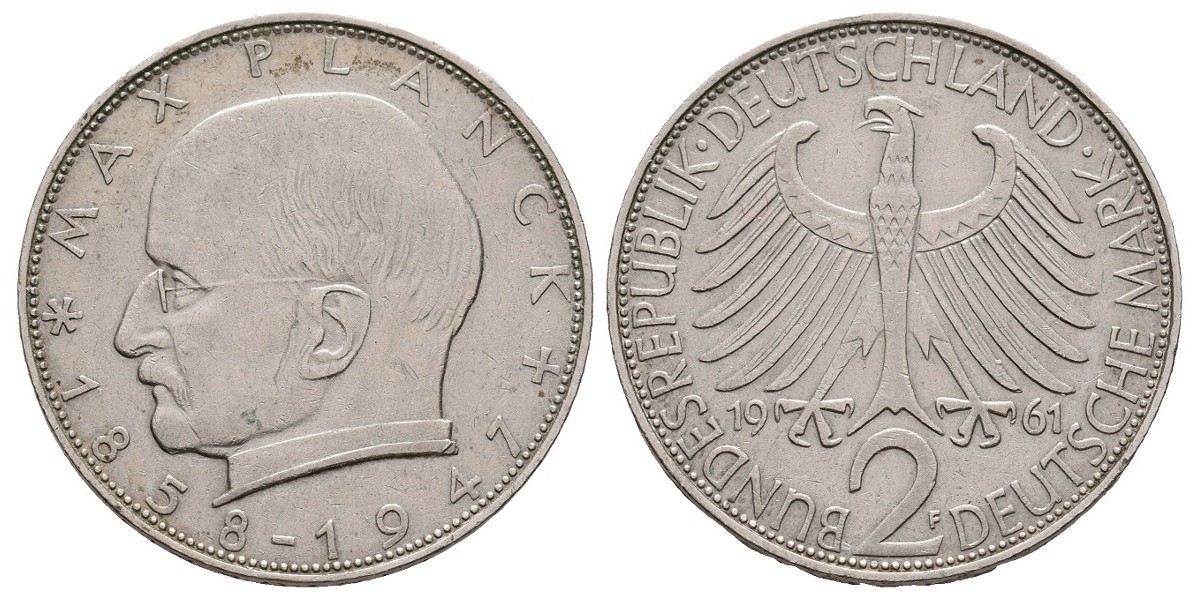 Alemania. 2 mark. 1961 F