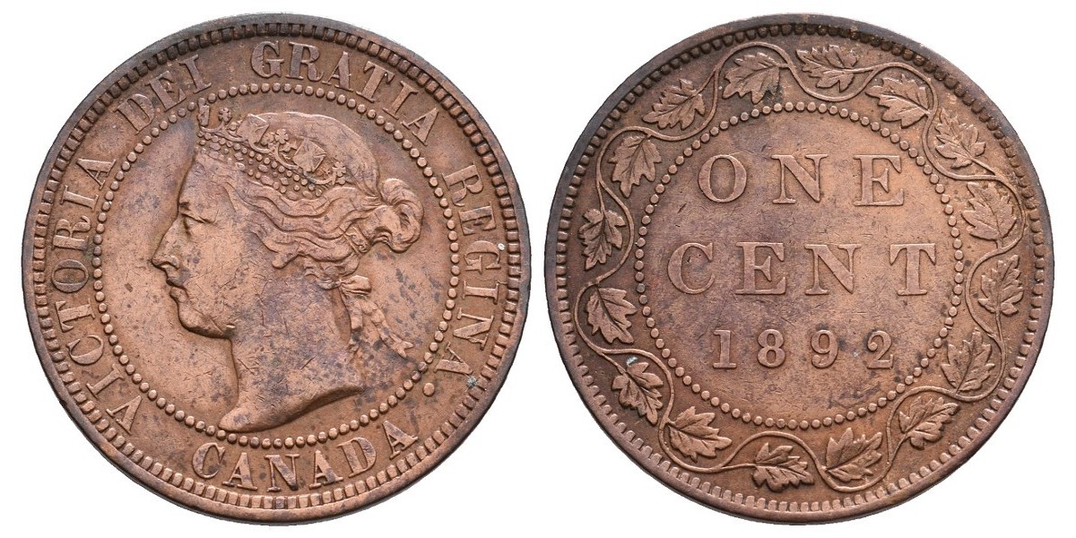 Canadá. 1 cent. 1892