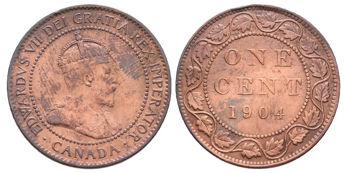 Canadá. 1 cent. 1904