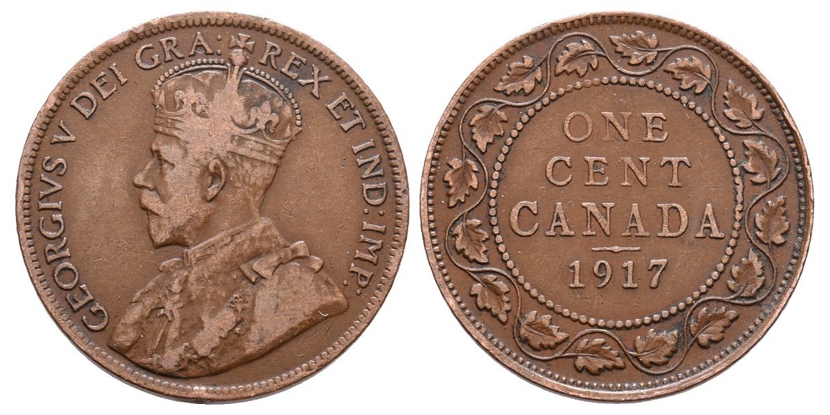 Canadá. 1 cent. 1917