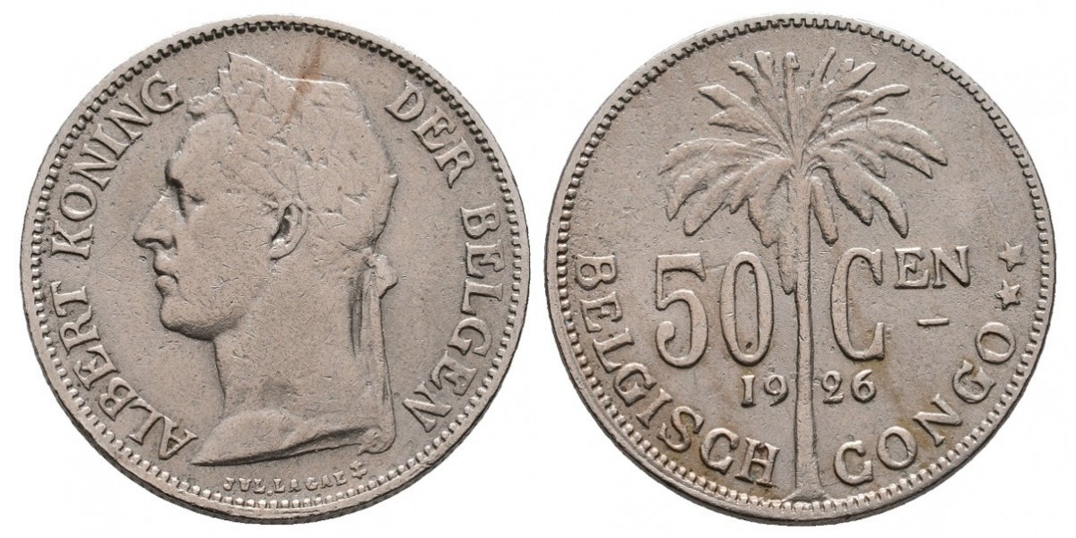 Congo Belga. 50 centimes....