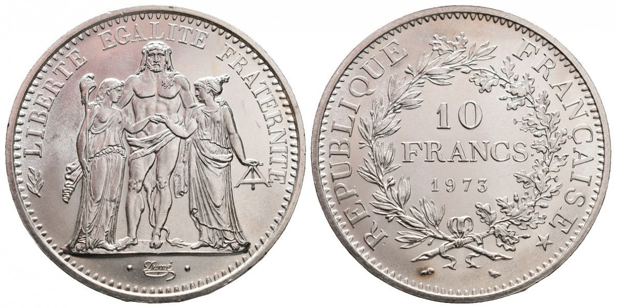 Francia. 10 francs. 1973