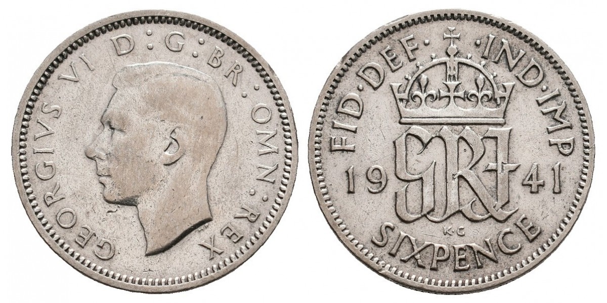 Gran Bretaña. 6 pence. 1941