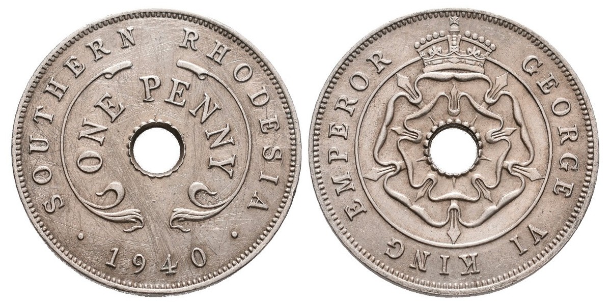 South Rhodesia. 1 penny. 1940