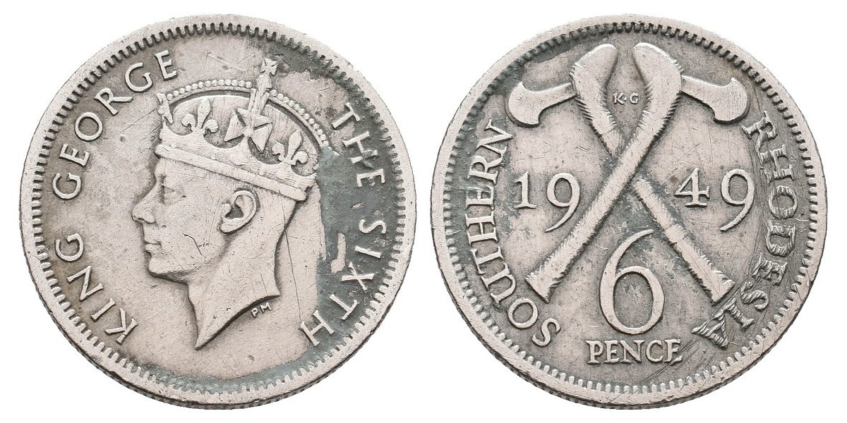 South Rhodesia. 6 pence. 1949
