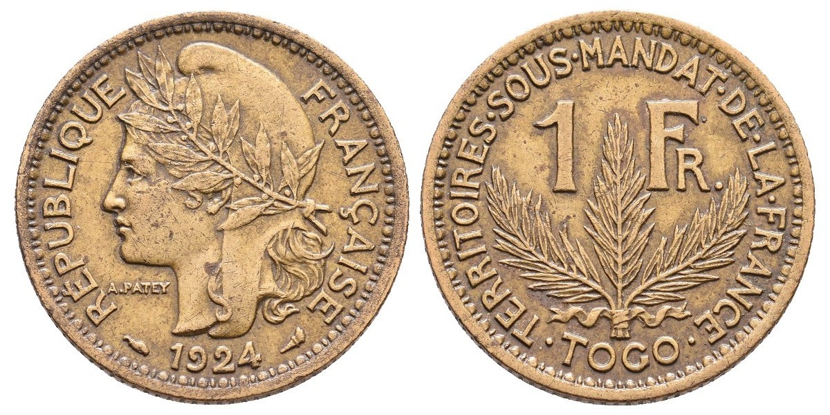 Togo. 1 franc. 1924