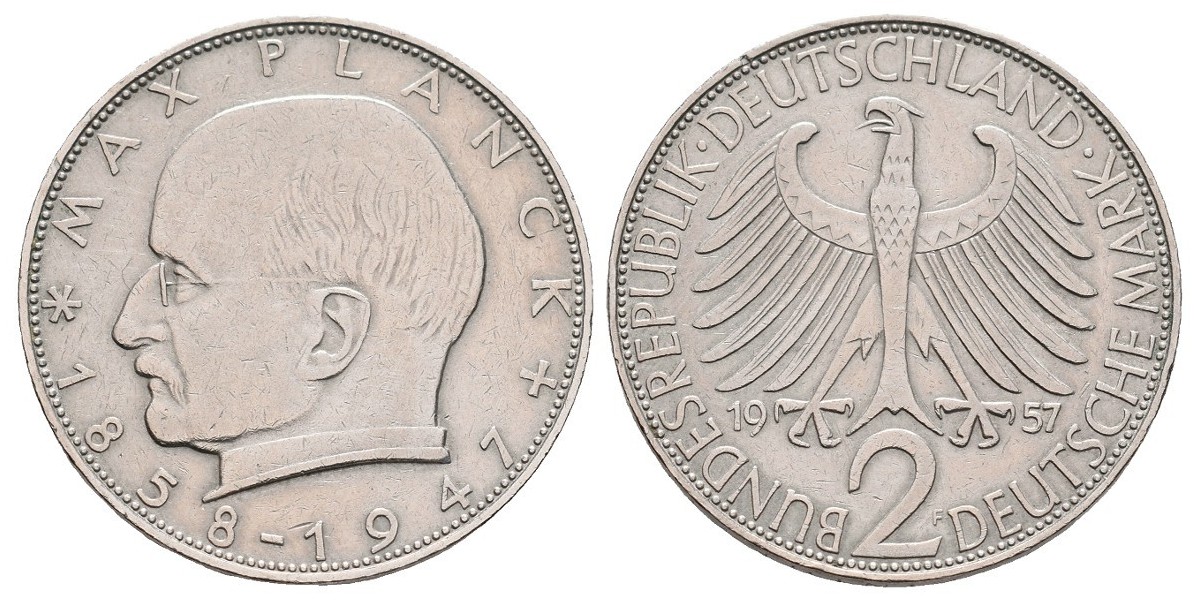 Alemania. 2 mark. 1957 F