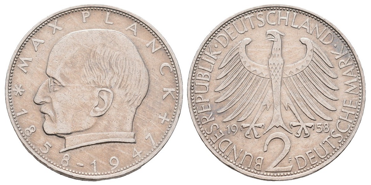 Alemania. 2 mark. 1958 F