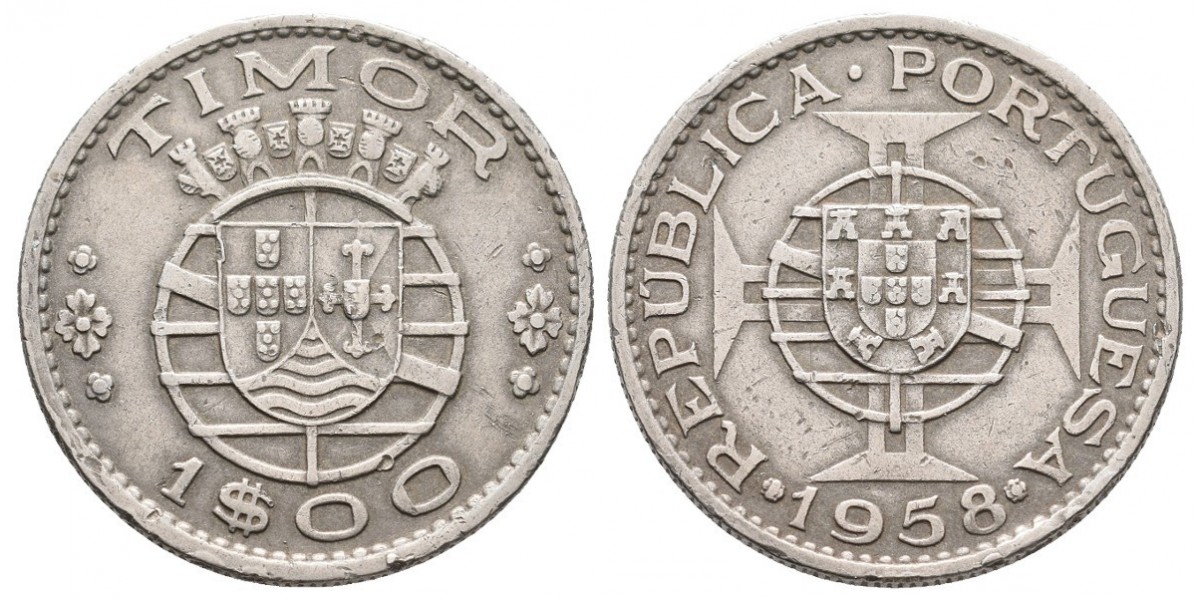 Timor. 1 escudo. 1958