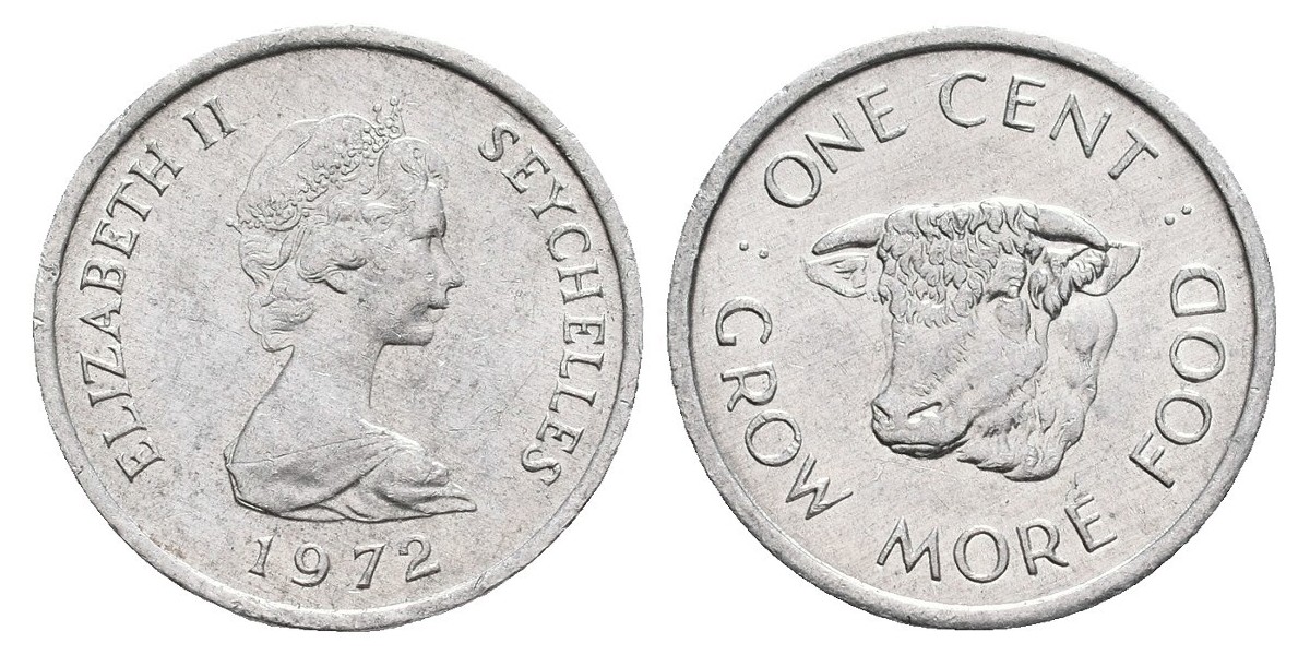 Seychelles. 1 cent. 1972