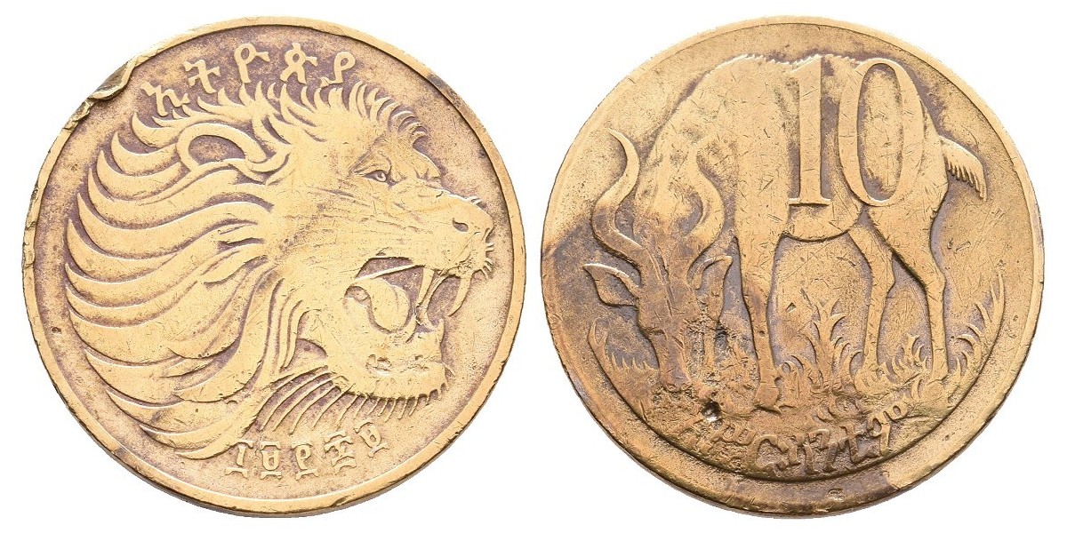 Ethiopía. 10 cents. 1977