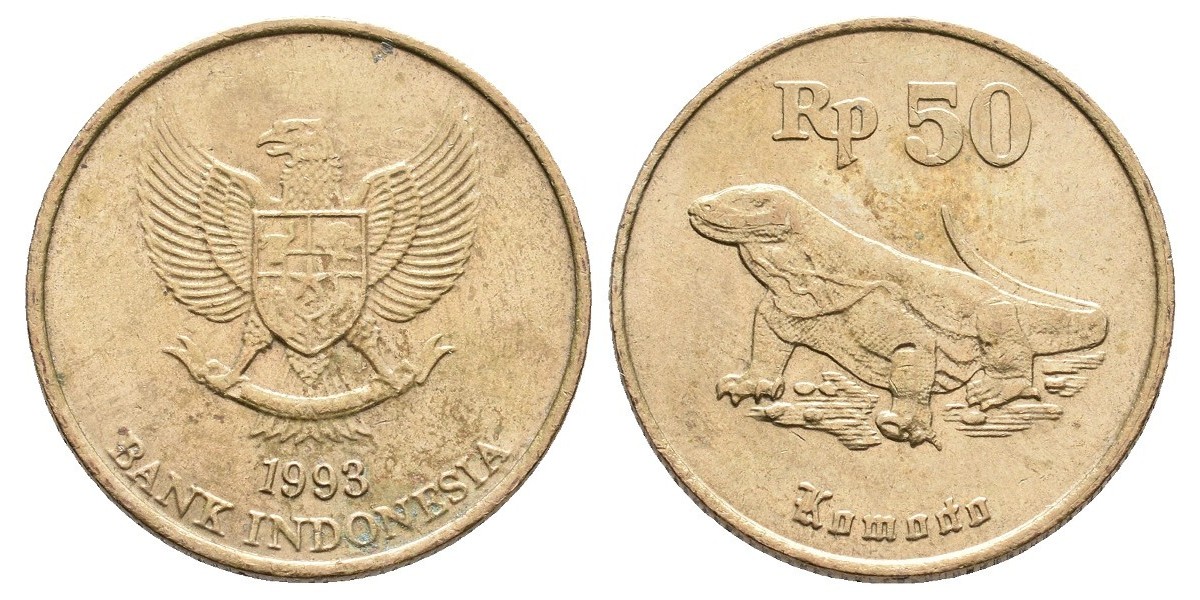 Indonesia. 50 rupiah. 1993