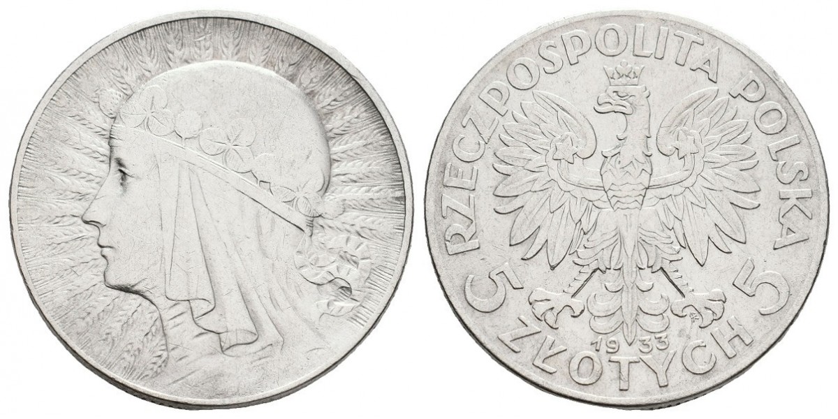 Polonia. 5 zlote. 1933